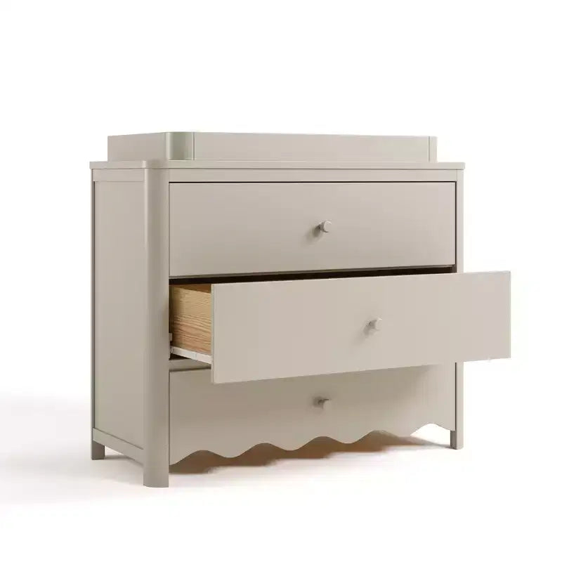 Comodino fasciatoio a 3 cassetti Storkcraft Casablanca con piano rimovibile