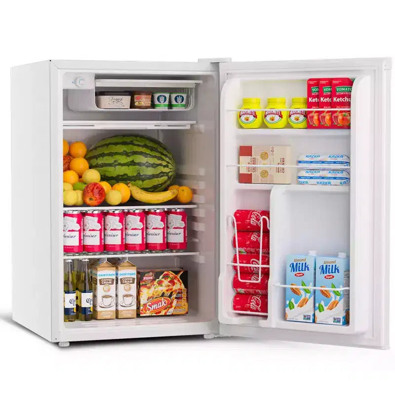 Mini Frigo da 127 Litri con Congelatore, Frigorifero Compatto con Porta Reversibile, Termostato Regolabile ad Alta Efficienza Energetica, Piccolo Frigo