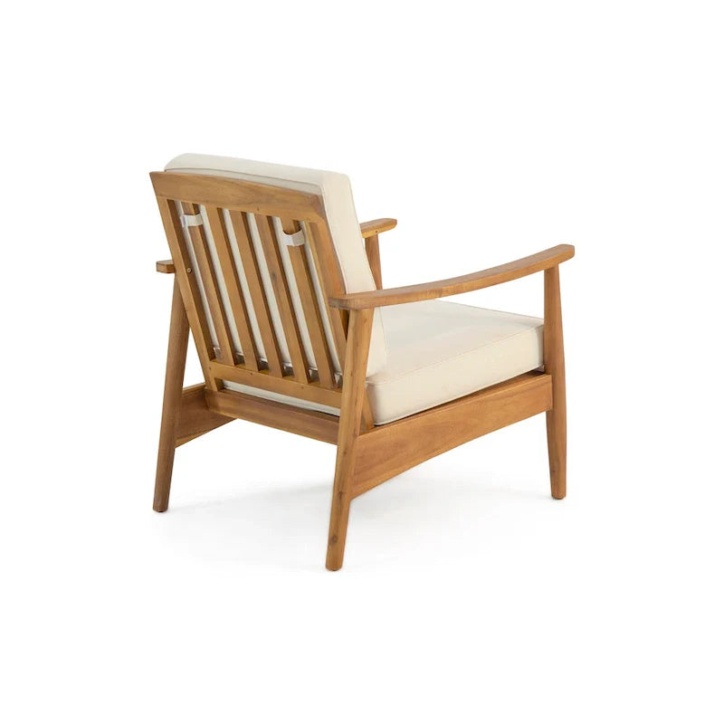 Salotto da esterno a 4 posti in legno di acacia Willowbrook di Christopher Knight Home