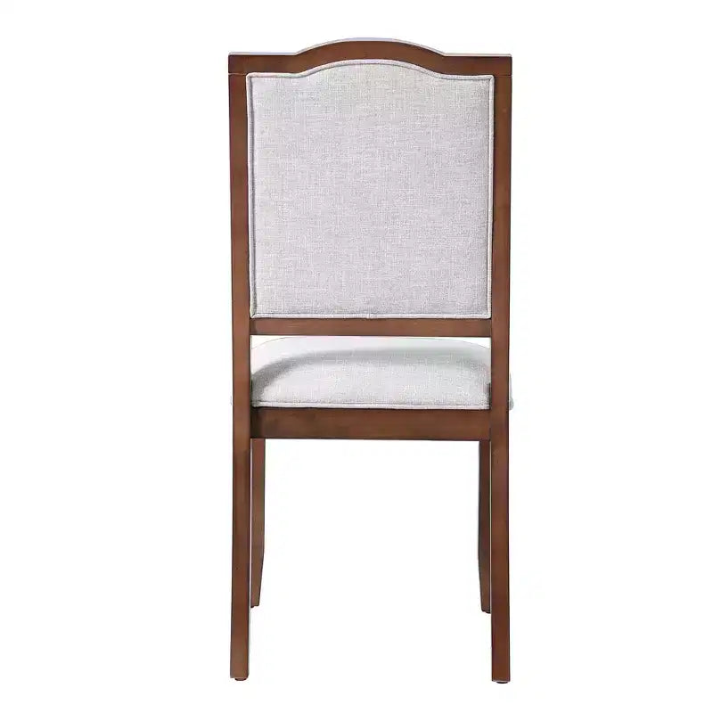 Lot de 4 chaises de salle à manger de style ferme avec dossier haut et assise rembourrée