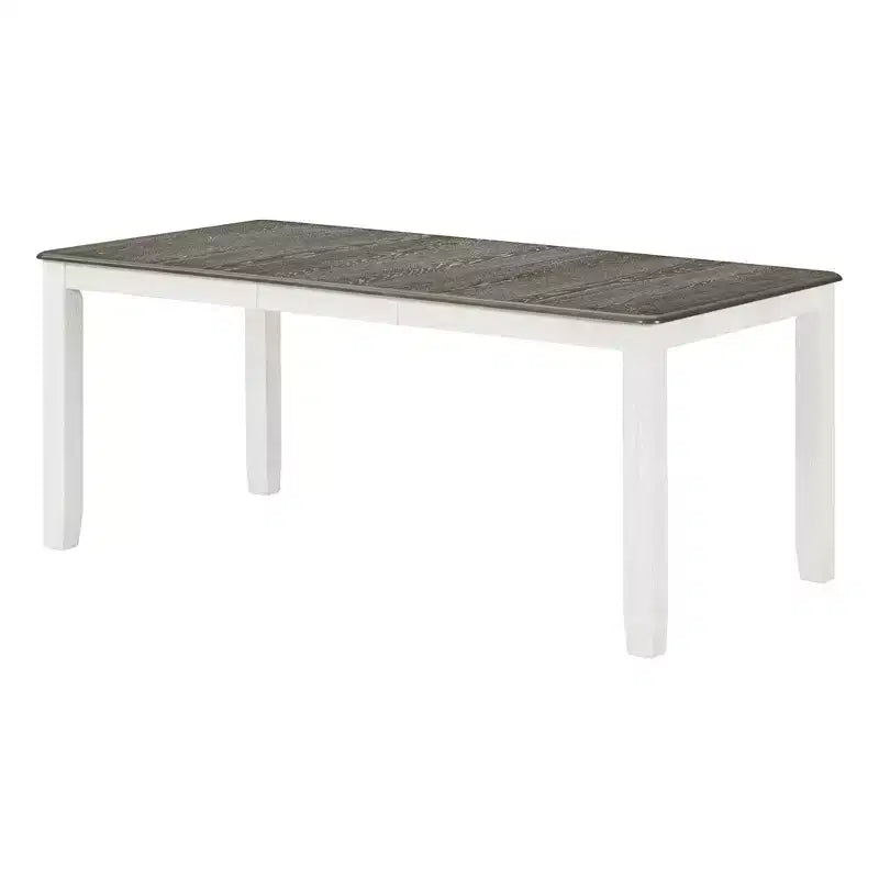 Set tavolo da pranzo allungabile da cascina per 6, tavolo rettangolare e 6 sedie imbottite