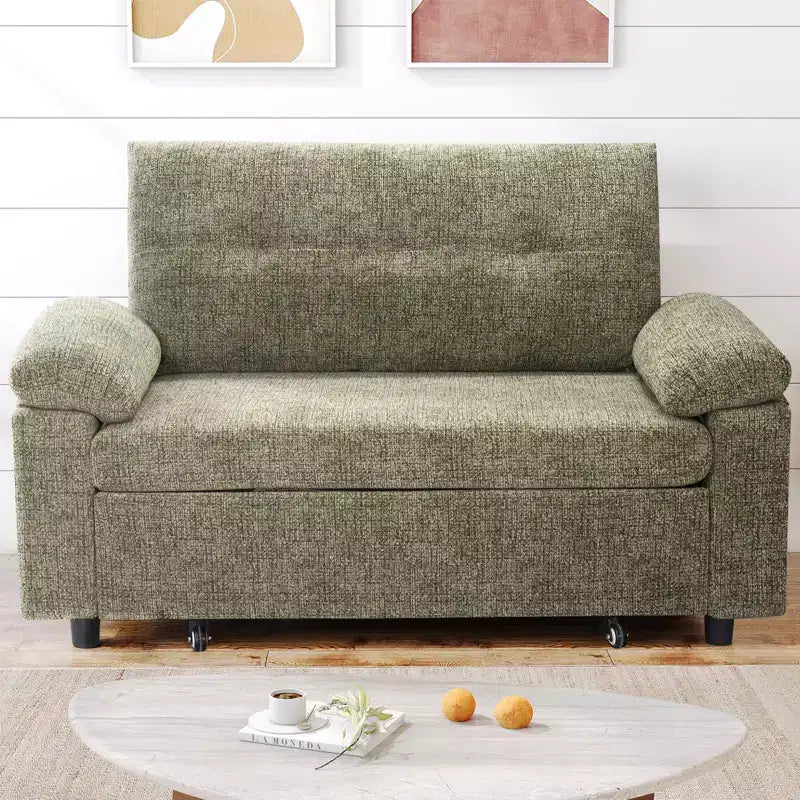 Dyonery Divano Letto Convertibile 3-in-1, Divano Letto Estraibile con Schienale Regolabile